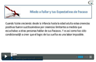 Videos Crecimiento Personal Pensamiento y Emociones miedo a fallar miedo al fracaso expectativas de fracaso desesperacion creencias positivas programacion positiva postergacion miedo al fracaso